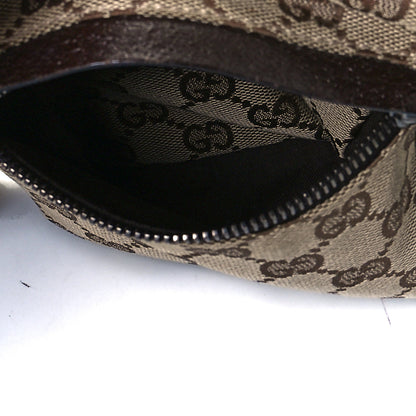 Gucci GG Monogram Web Double Pocket Belt Bag Dark Brown 16 of 25