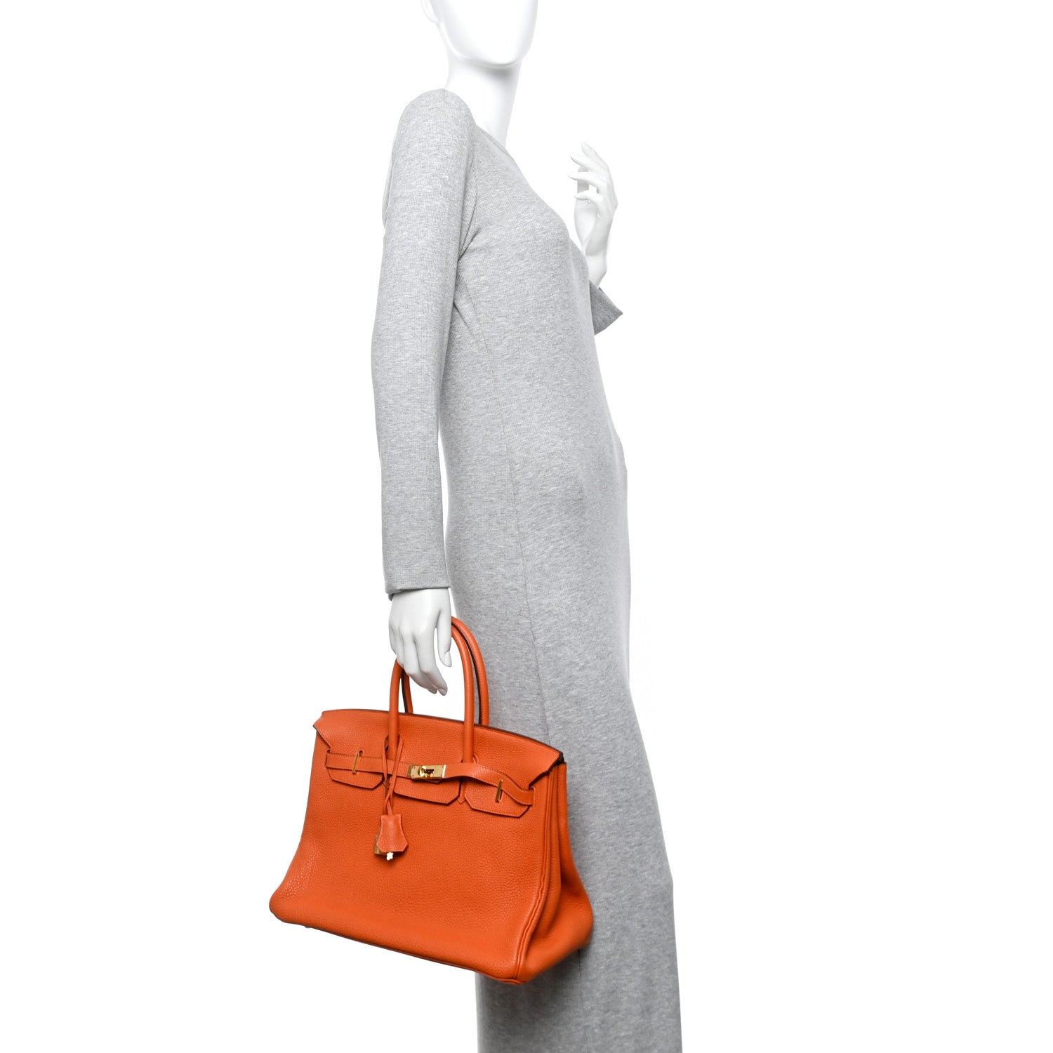 Hermes Togo Birkin 35 Orange 2 of 14