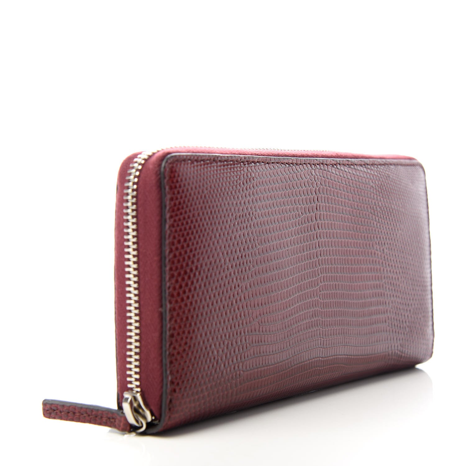 Gucci Lizard Millenium Zip Around Wallet Bordeaux 3 of 7