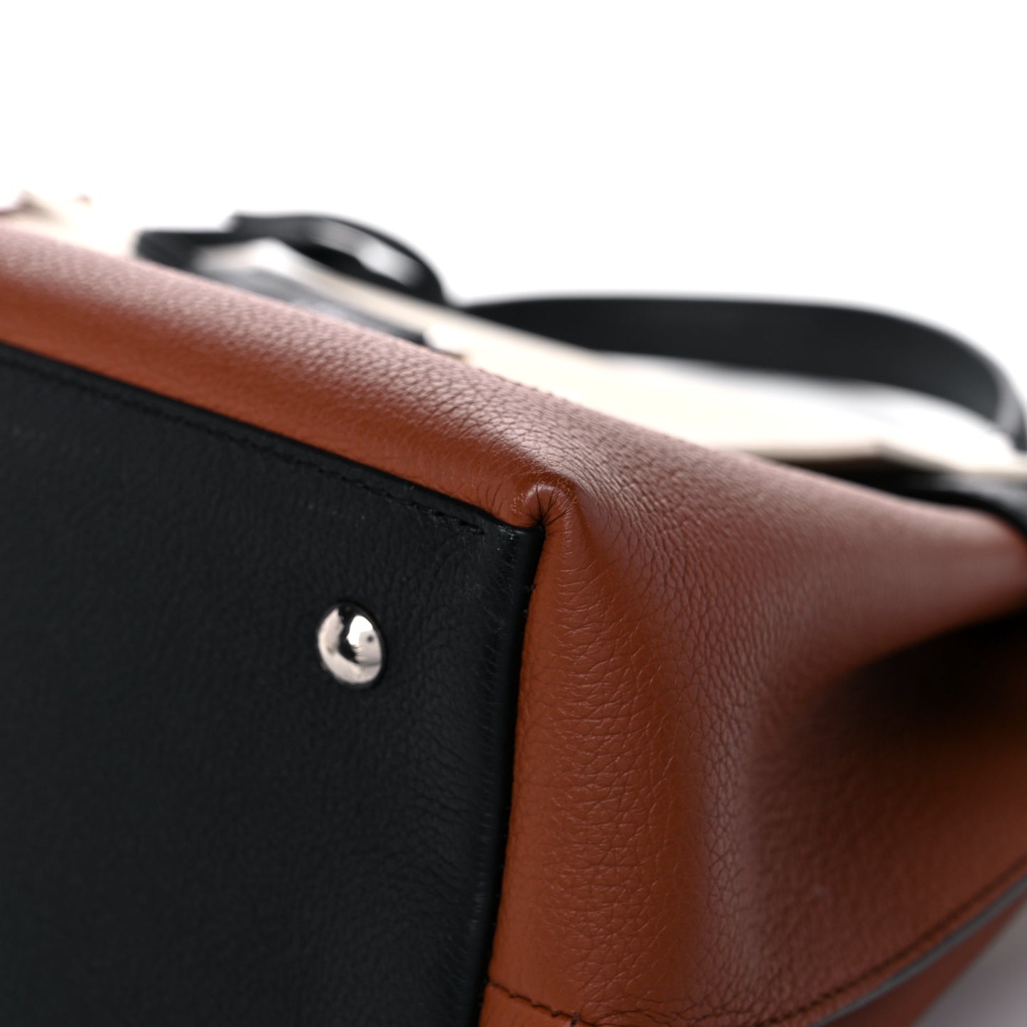 Soft Calfskin Lockme Ever BB Carmel Quartz Black