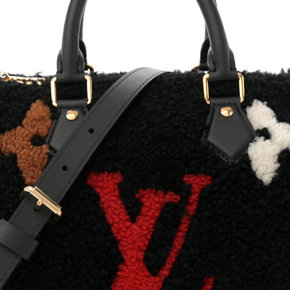 Louis Vuitton Monogram Teddy Speedy Bandouliere 25 Red 7 of 9