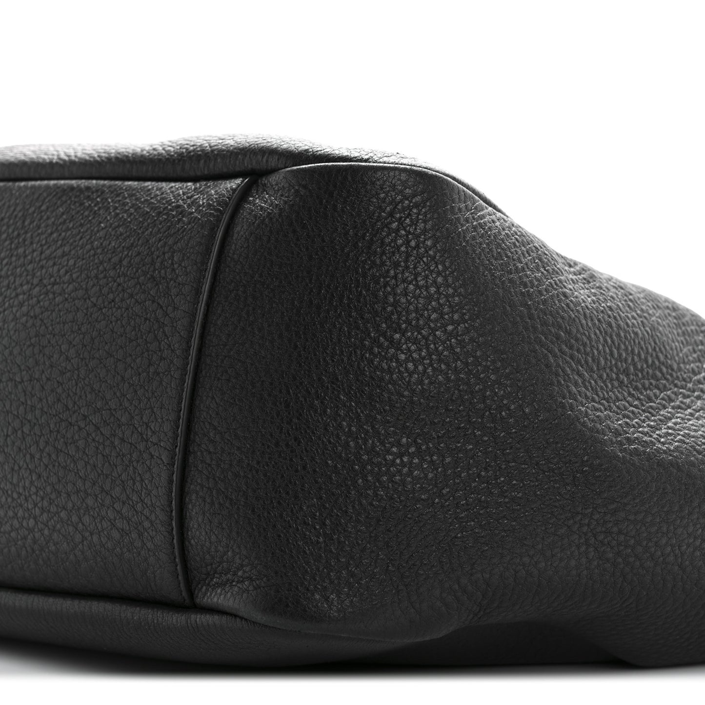 Grained Deerskin Bea Tote Black