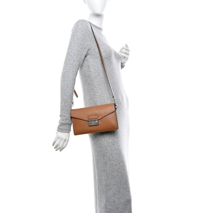 Prada Saffiano Sound Shoulder Bag Caramel 2 of 17