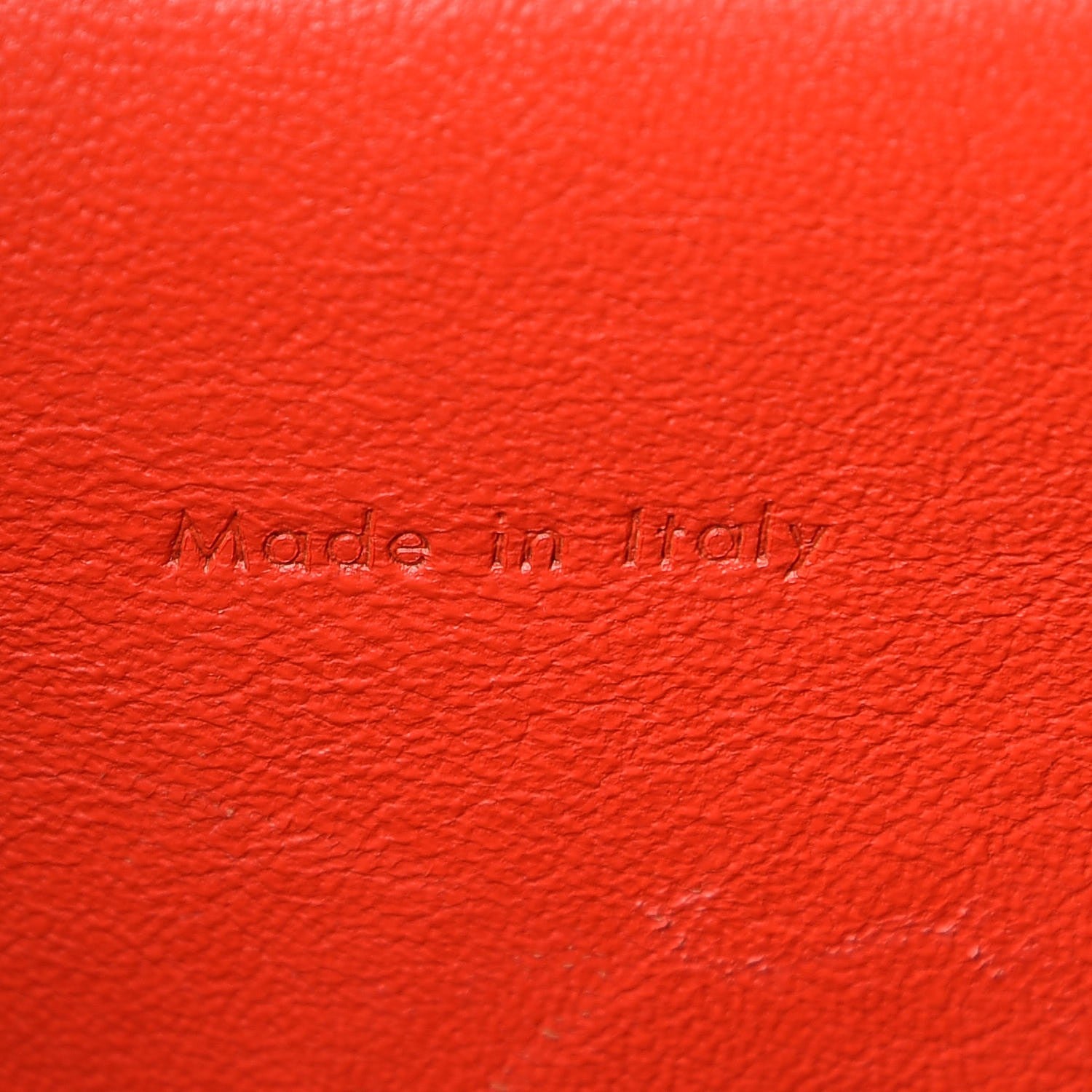 Celine Elephant Calfskin Mini Tri-Color Belt Bag Vermillion 6 of 10