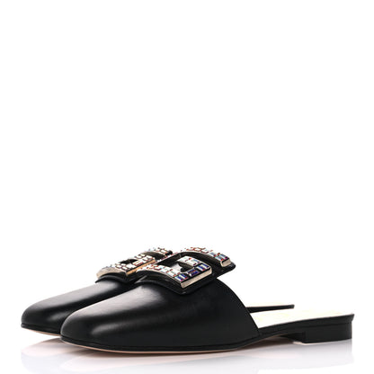 Gucci Malaga Kid Crystal Square G Madelyn Mules 35 Black 3 of 10
