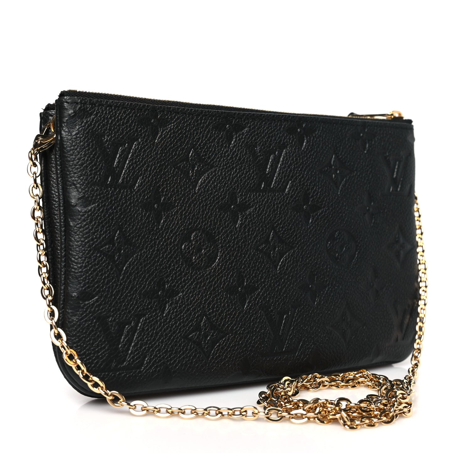 Empreinte Double Zip Pochette Black