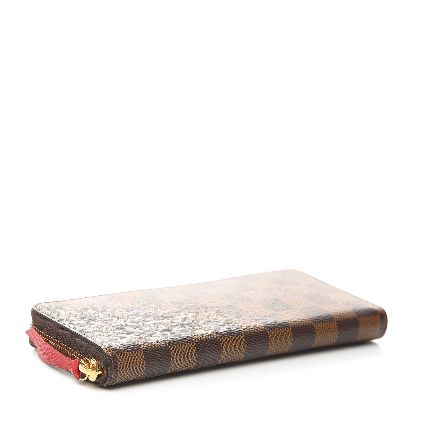 Damier Ebene Clemence Wallet Cherry