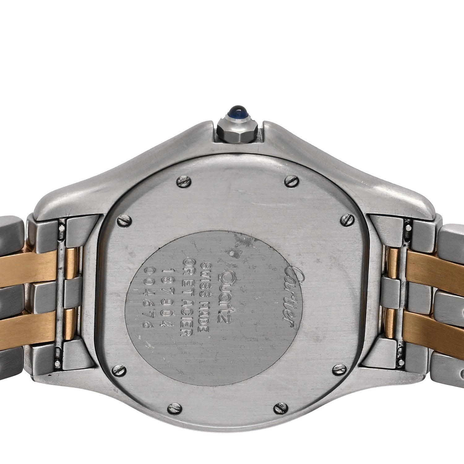 Cartier Stainless Steel 18K Yellow Gold 33mm Cougar Quartz Watch 7 of 8