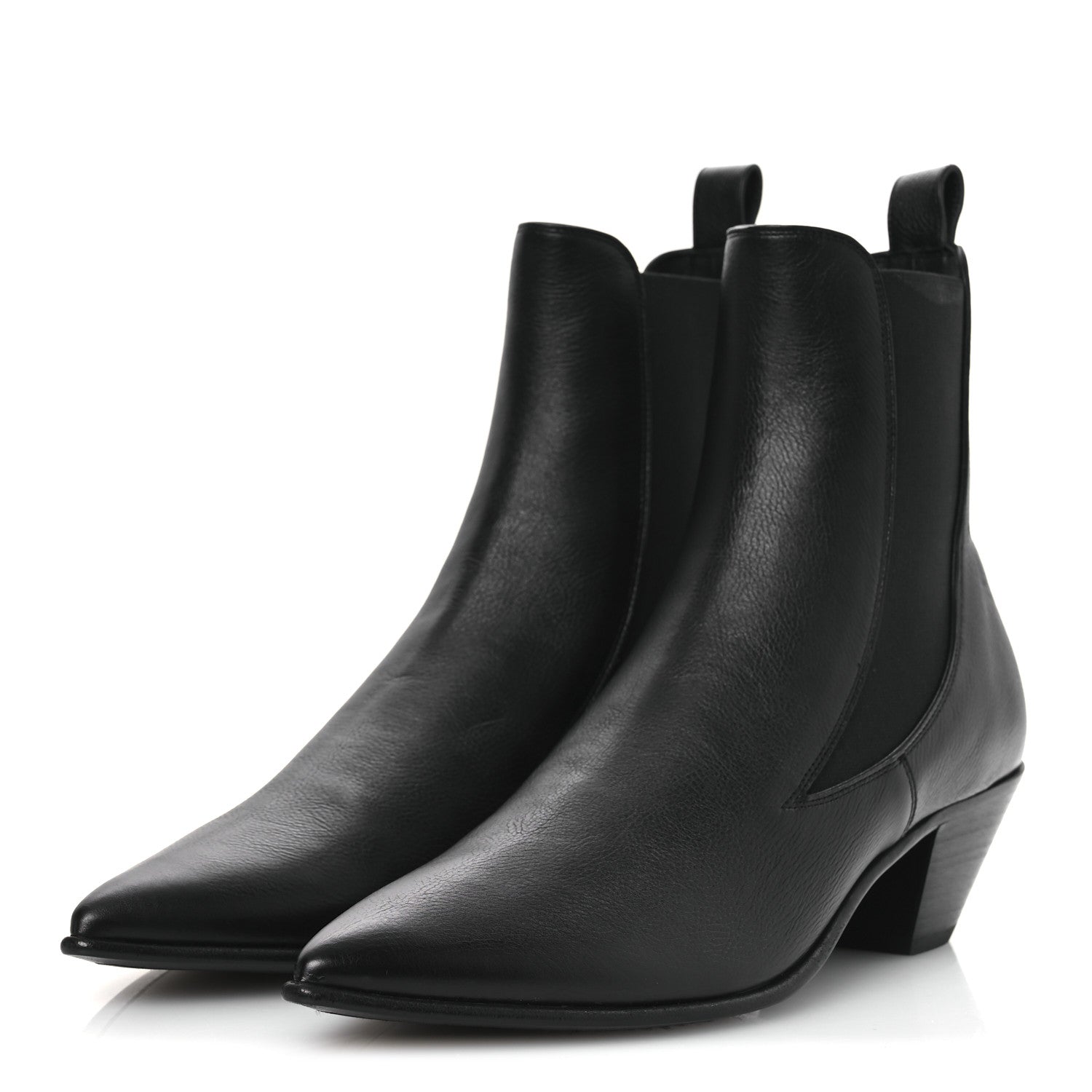 Saint Laurent Calfskin Mens Banana 50 Boots 41.5 Black 4 of 10