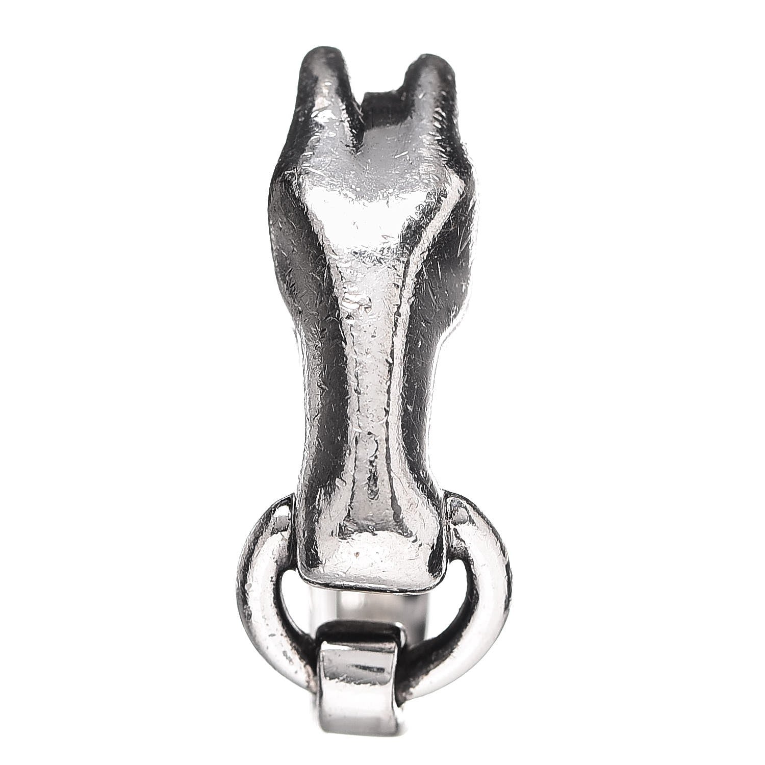 Hermes Sterling Silver Small Galop Ring 51 5.75 1 of 19