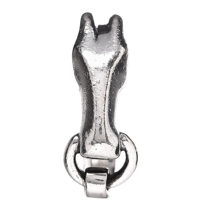Hermes Sterling Silver Small Galop Ring 51 5.75 1 of 19
