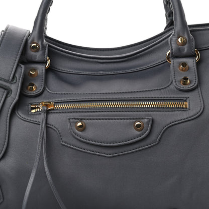 Balenciaga Satin Classic Gold Hardware City Gris Ardoise 11 of 11