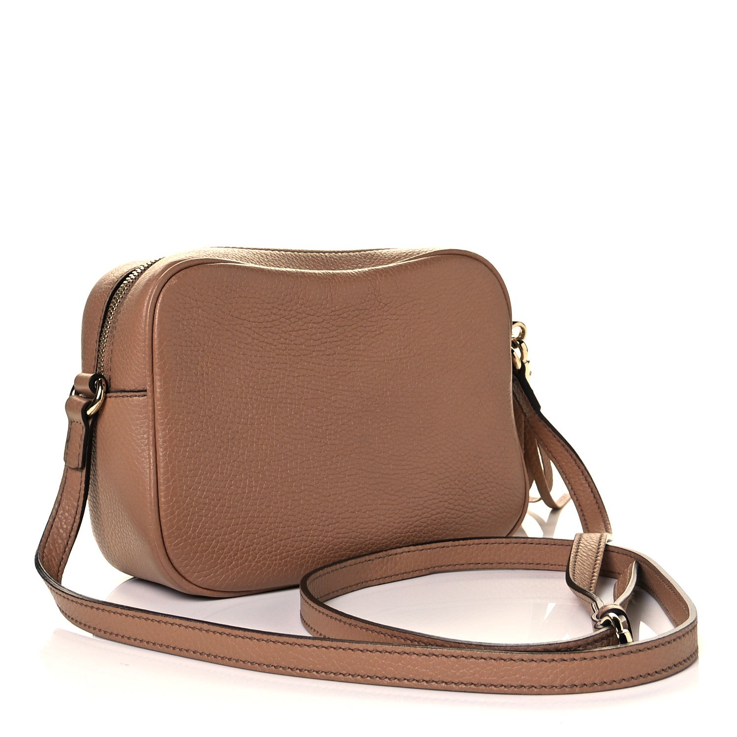 Gucci Pebbled Calfskin Small Soho Disco Bag Camelia 3 of 11