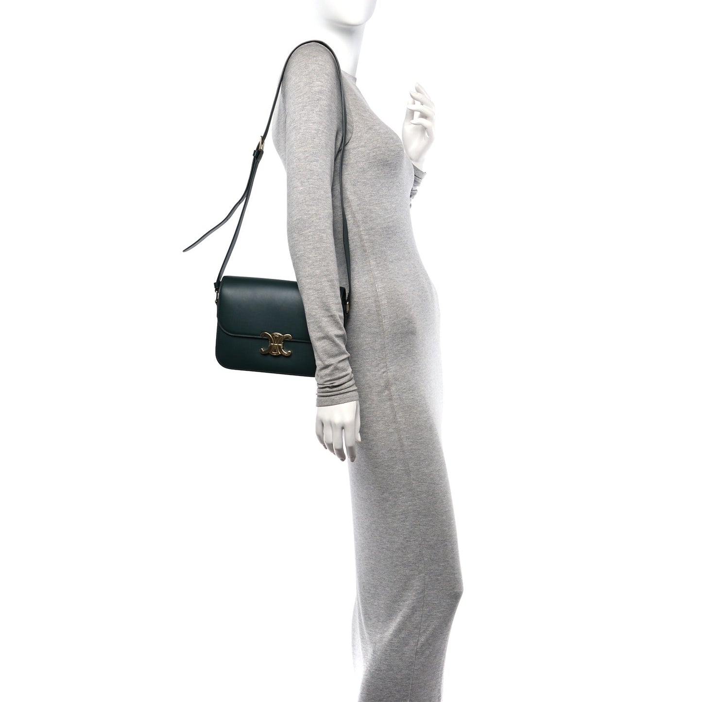 Shiny Calfskin Medium Triomphe Amazone
