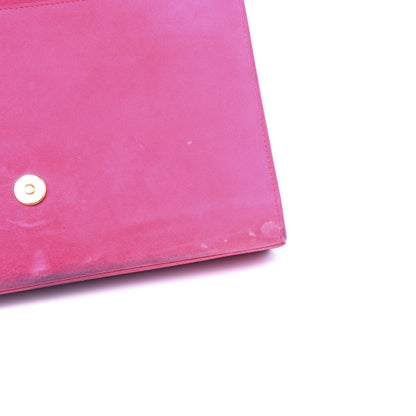 Saint Laurent Suede Medium Monogram Kate Tassel Shoulder Bag Lipstick Fuchsia 13 of 13
