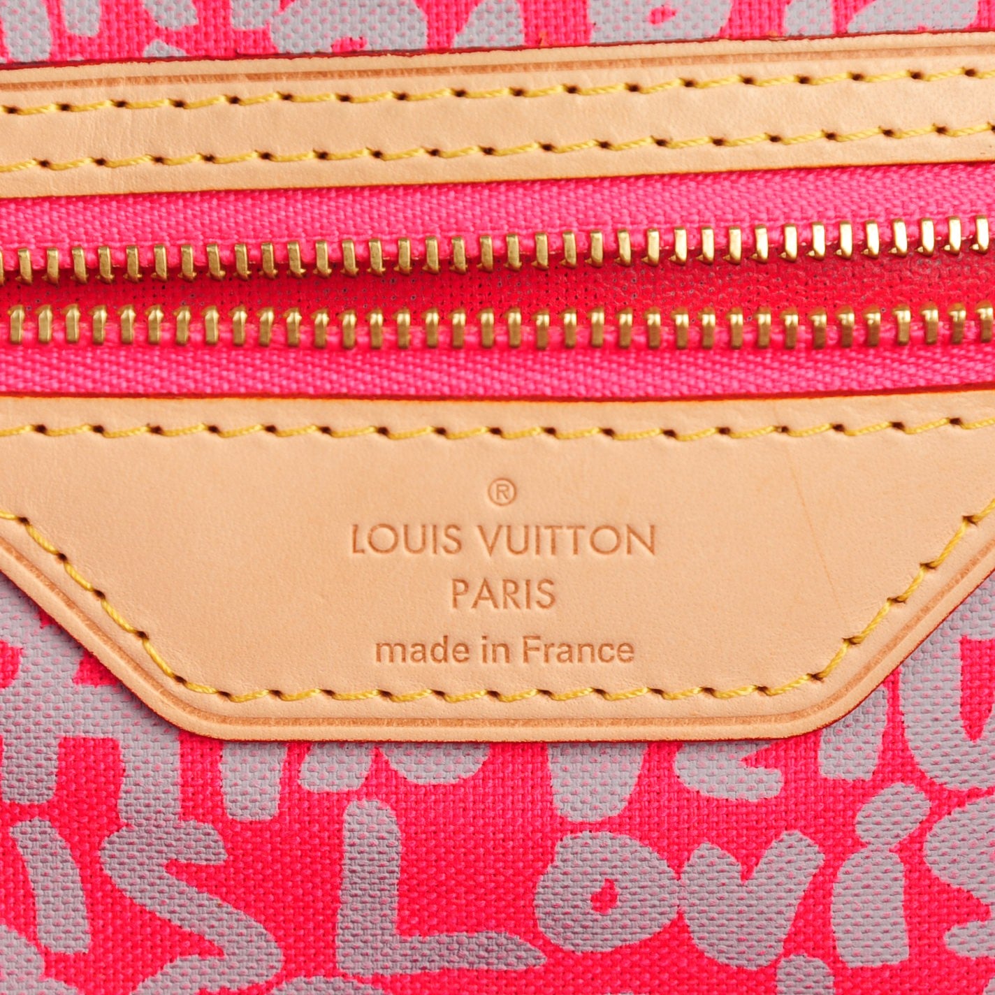 Louis Vuitton Monogram Graffiti Neverfull GM Fuchsia 5 of 6