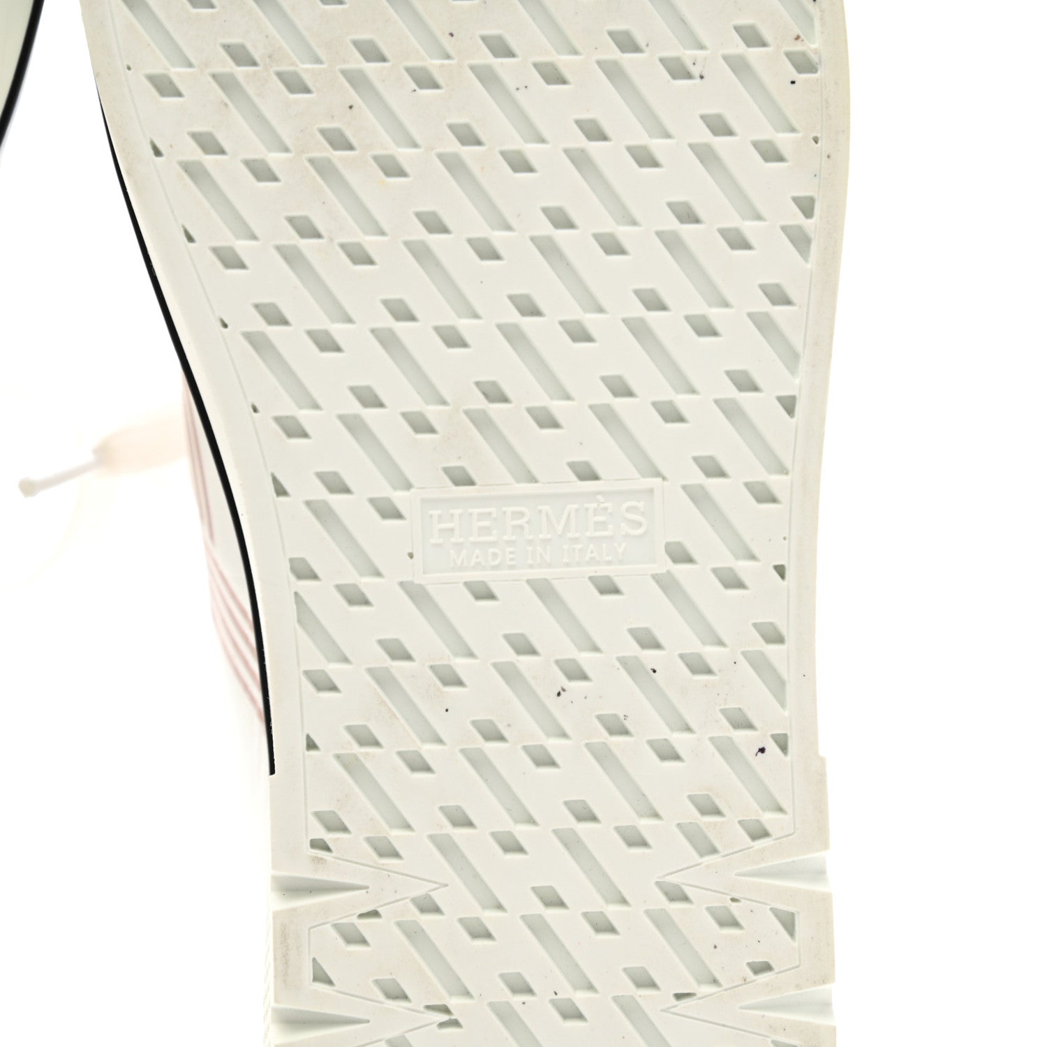 Hermes Calfskin Nappa Dare Sneakers 37 White Rose Dore 6 of 11