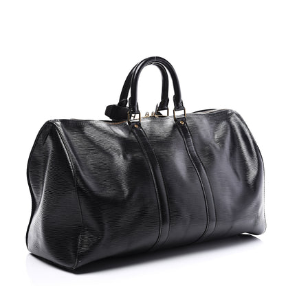 Louis Vuitton Epi Keepall 45 Black 2 of 12