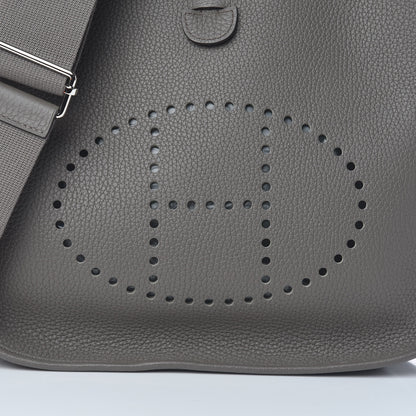 Hermes Taurillon Clemence Evelyne III PM Etain 8 of 12