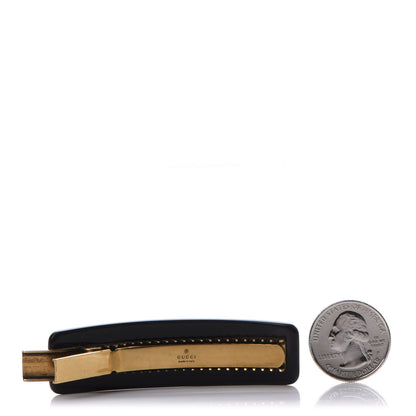 Gucci Resin Crystal Single Hair Barrette Black 3 of 4