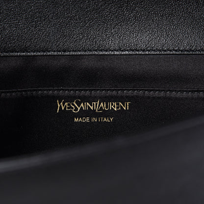 Saint Laurent Calfskin Monogram Large Belle De Jour Clutch Black 5 of 9