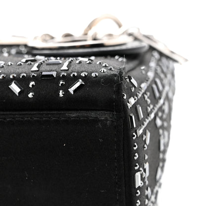 Christian Dior Satin Crystal Cannage Mini Lady Dior Black 20 of 25