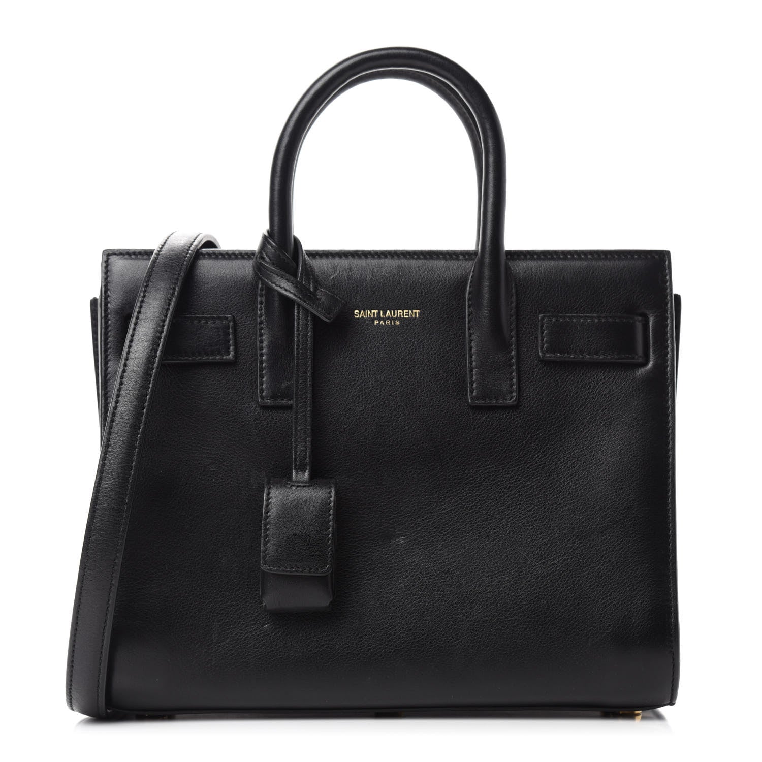 Saint Laurent Calfskin Nano Sac De Jour Black 1 of 11