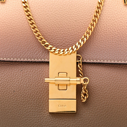 Chloe Grained Calfskin Lambskin Ombre Mini Drew Shoulder Bag 8 of 12