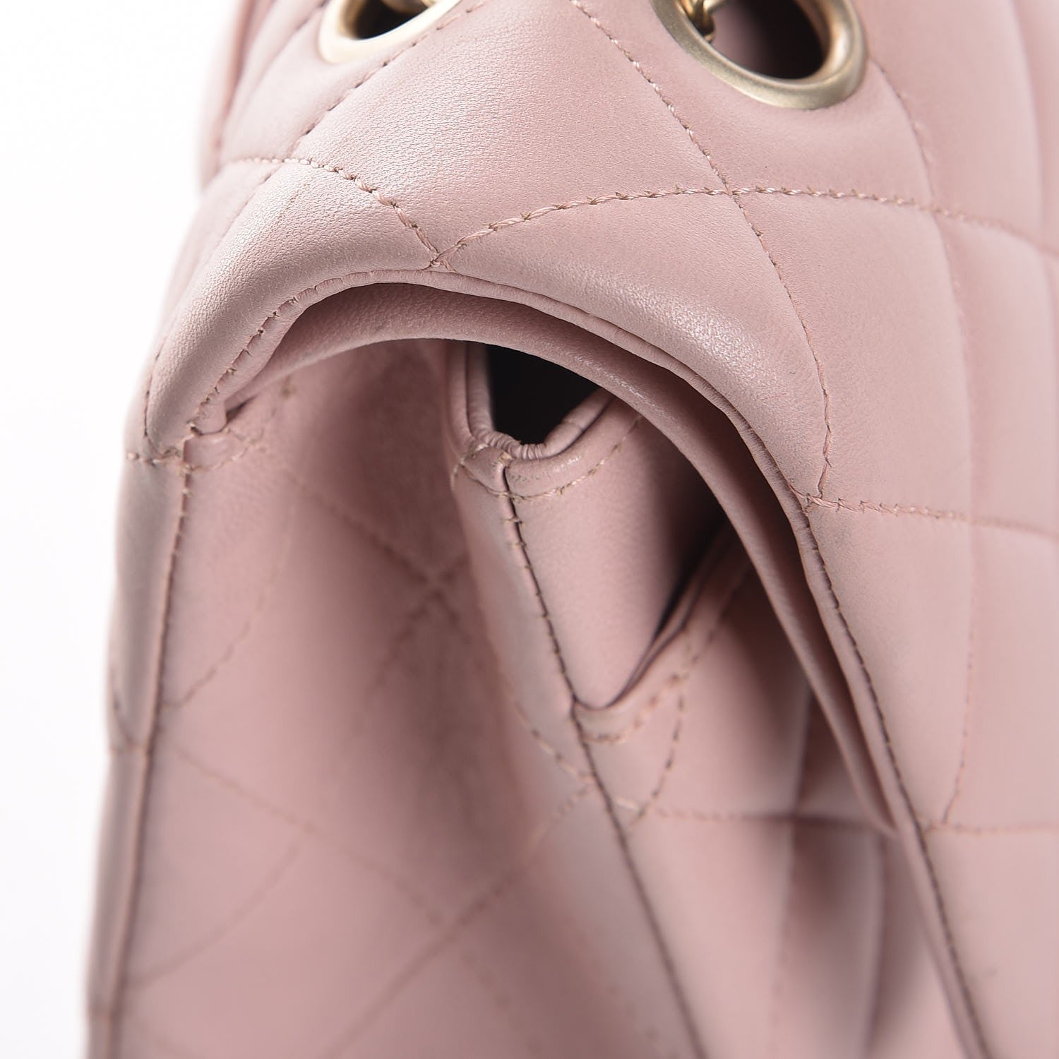 Chanel Lambskin Quilted Medium Double Flap Pink 10 of 17