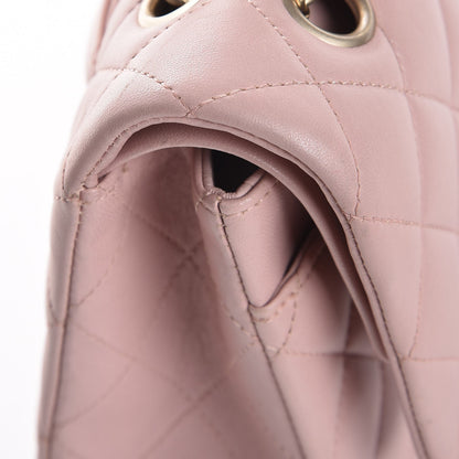Chanel Lambskin Quilted Medium Double Flap Pink 10 of 17