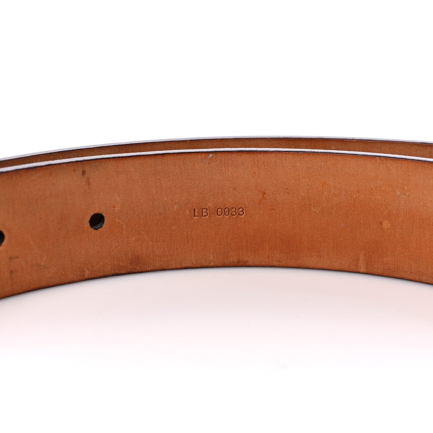 Damier Ebene LV Paris Buckle Belt 80 32 Silver