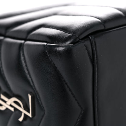 Saint Laurent Calfskin Y Quilted Monogram Small Loulou Bowling Bag Black 7 of 14