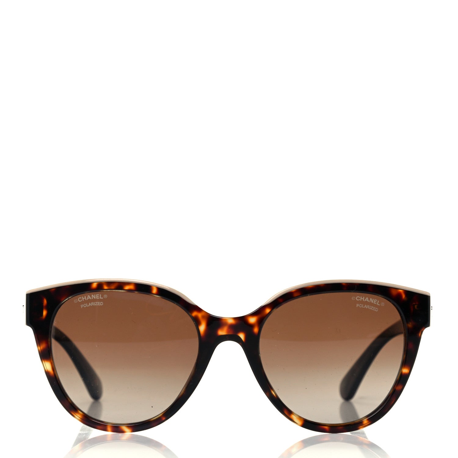 Chanel Acetate Polarized CC Butterfly Sunglasses 5414 Tortoise 2 of 9