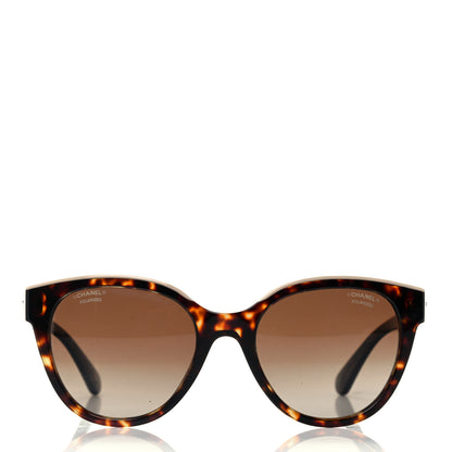 Chanel Acetate Polarized CC Butterfly Sunglasses 5414 Tortoise 2 of 9