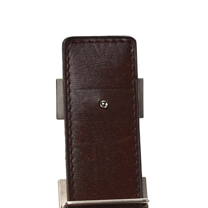 Hermes Box Togo 32mm H Belt 85 34 Black Chocolate 4 of 4