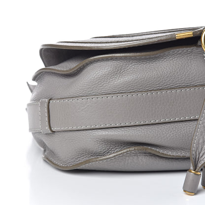 Chloe Calfskin Medium Marcie Round Crossbody Bag Cashmere Grey 8 of 14
