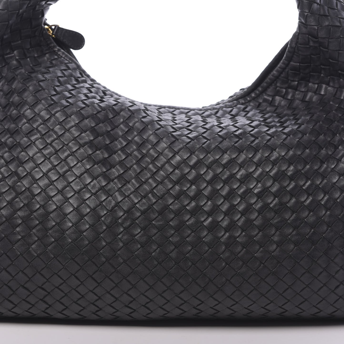 Nappa Intrecciato Large Veneta Hobo Black
