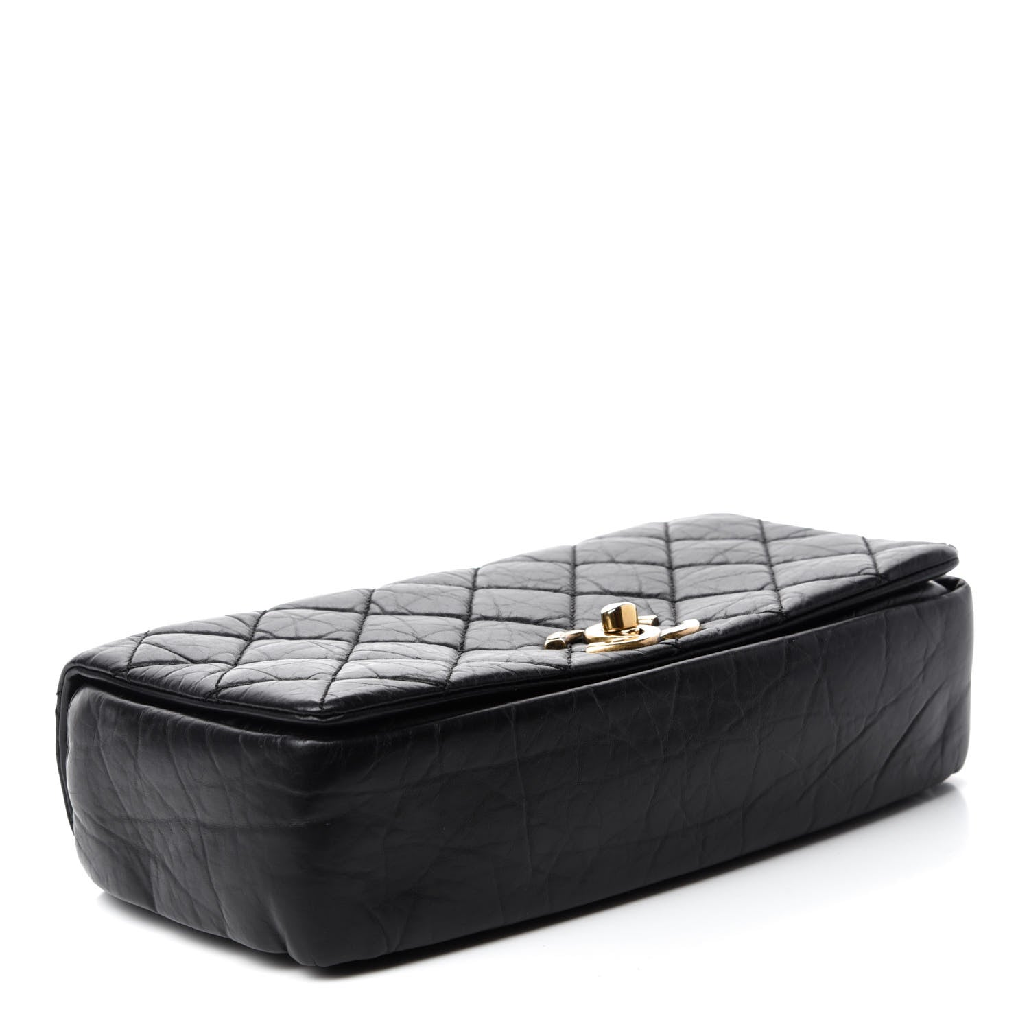 Chanel Aged Calfskin Quilted Small Pondichery Flap Black 4 of 10