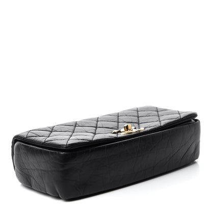 Chanel Aged Calfskin Quilted Small Pondichery Flap Black 4 of 10