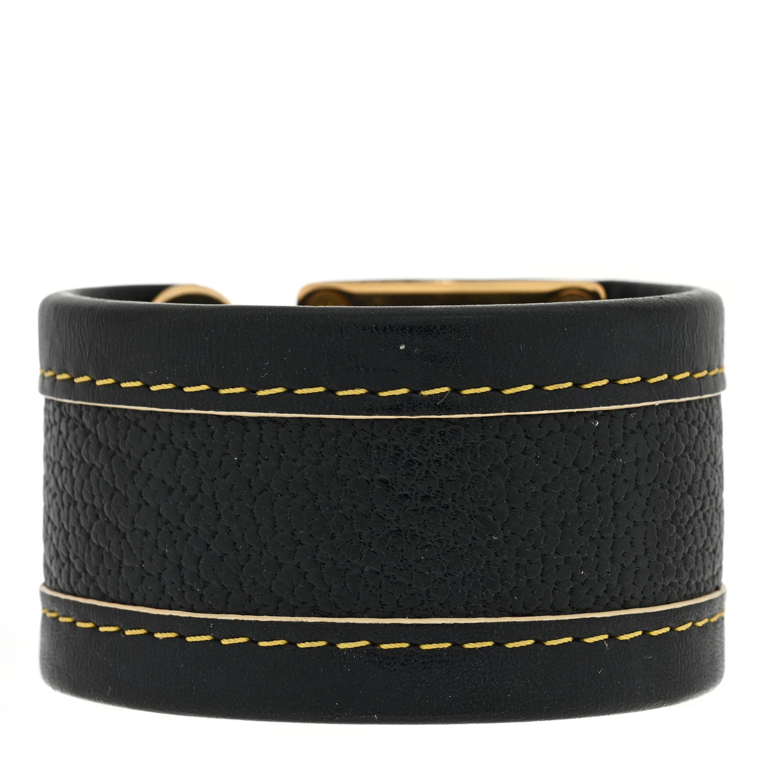 Louis Vuitton Chèvre Suhali S Lock Bracelet Small Black 3 of 4