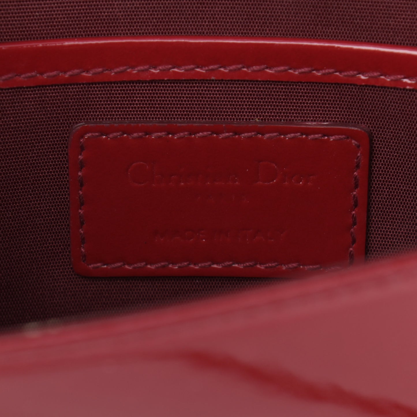 Patent Cannage Rendezvous Chain Wallet Red