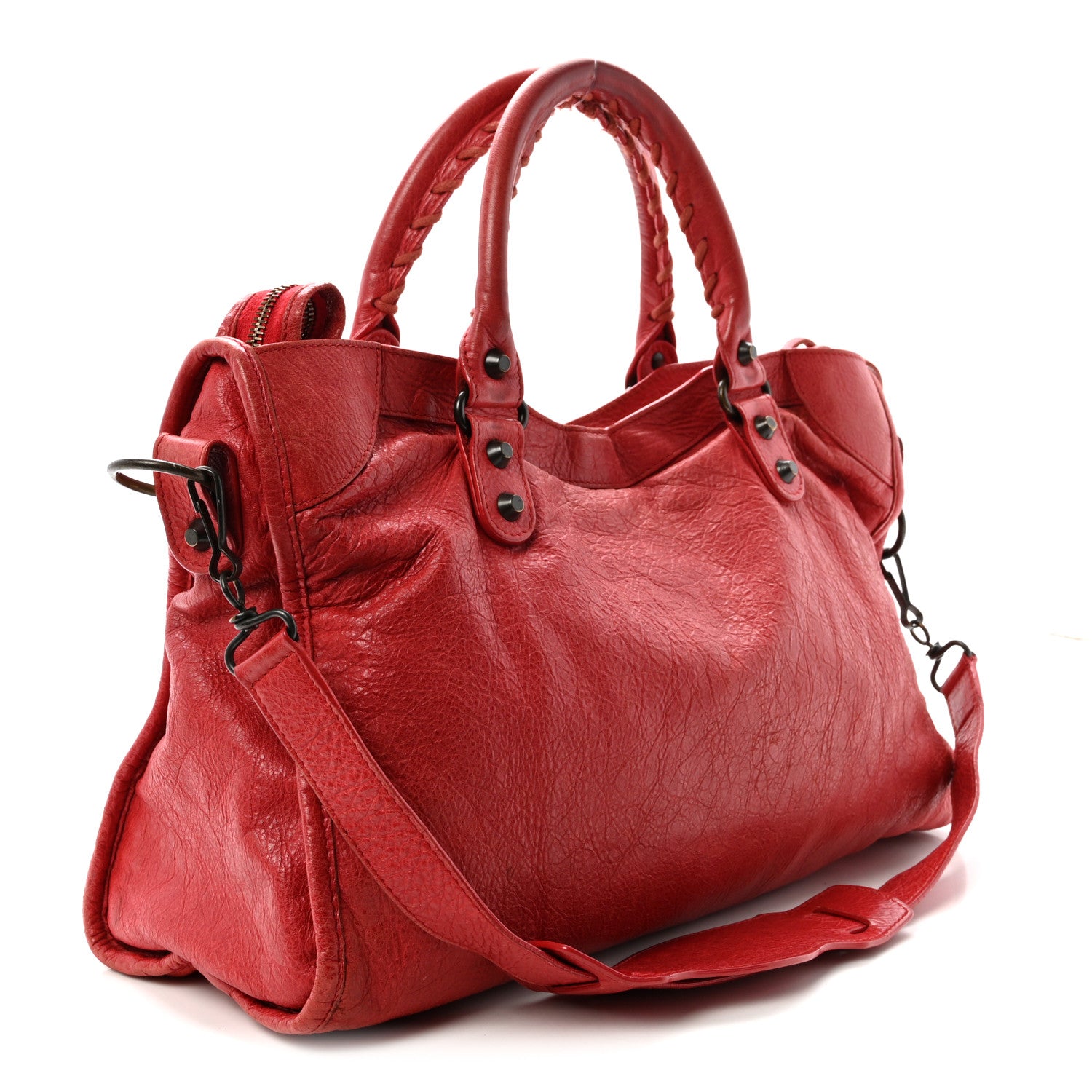 Balenciaga Agneau Classic Hardware City Rouge Coquelicot 4 of 11