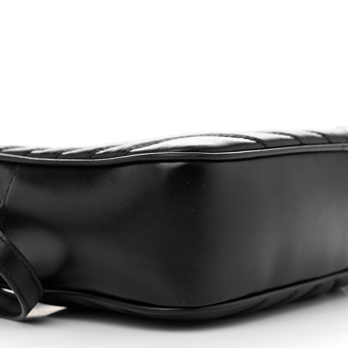 Calfskin Matelasse Monogram Monochrome Lou Camera Bag Black