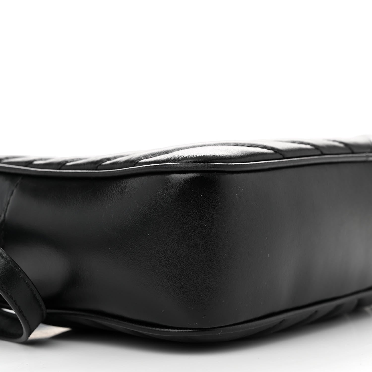 Saint Laurent Calfskin Matelasse Monogram Monochrome Lou Camera Bag Black 9 of 12