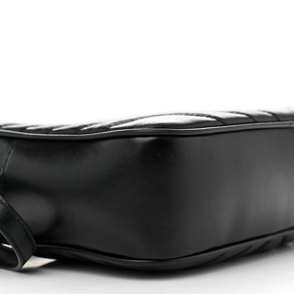 Saint Laurent Calfskin Matelasse Monogram Monochrome Lou Camera Bag Black 9 of 12