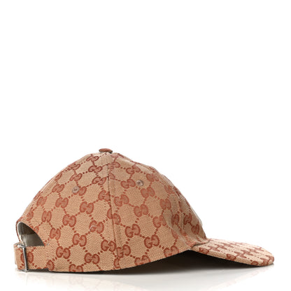 Gucci X MLB Monogram NY Yankees Baseball Hat 57-61 Beige Ruggine 1 of 10
