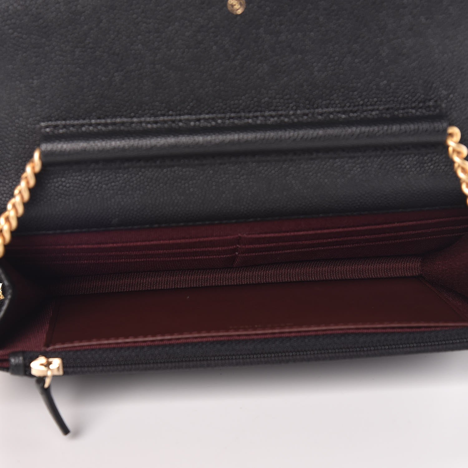 Chanel Caviar Suede Stitched Lady Coco Wallet On Chain WOC Black 5 of 10