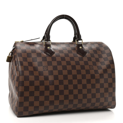 Louis Vuitton Damier Ebene Speedy 35 3 of 10