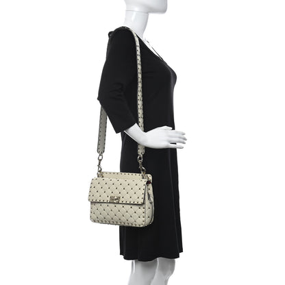 Valentino Garavani Nappa Medium Rockstud Spike Shoulder Bag Light Ivory 2 of 12