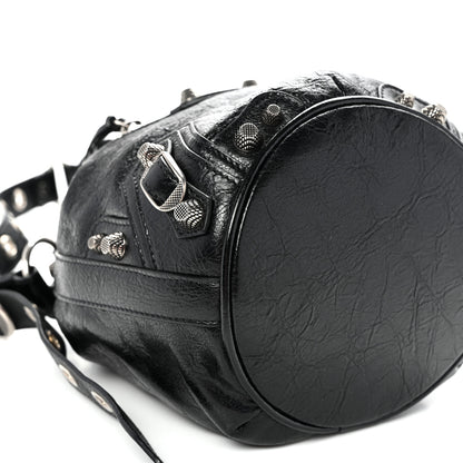 Balenciaga Agneau Arena Le Cagole Bucket Bag XS Black 8 of 9